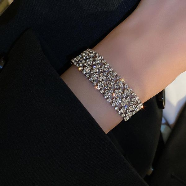 bangle lovoacc luxury bling rhinestones chunky bracelets for women girl silver color metal hollow wide charm bracelet jewellery, Black
bangle lovoacc luxury bling rhinestones chunky bracelets for women girl silver color metal hollow wide charm bracelet jewellery, Black