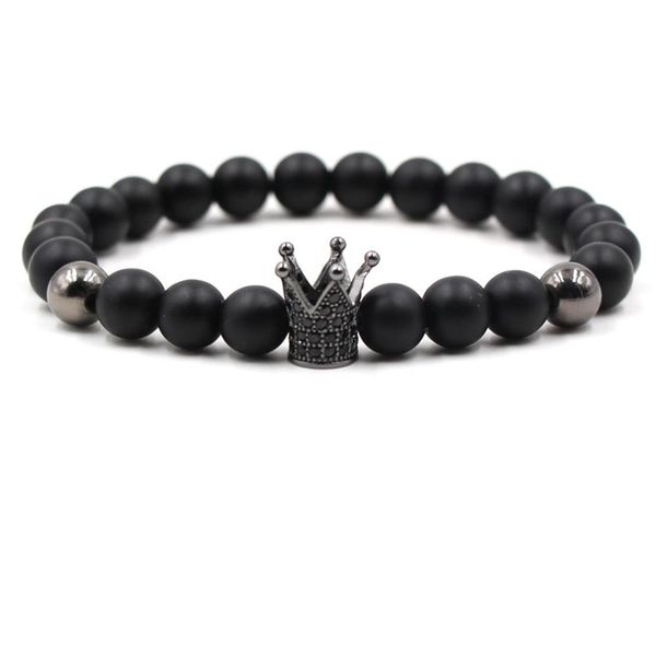 natural stone bracelets zircon crown mens bracelets handmade beads bracelet bangles for men women jewelry, Black
natural stone bracelets zircon crown mens bracelets handmade beads bracelet bangles for men women jewelry, Black