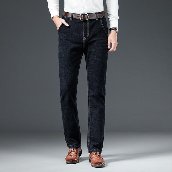 men's jeans straight stretch loose comfortable soft fit denim trousers casual long pants black blue large size 28-40
men's jeans straight stretch loose comfortable soft fit denim trousers casual long pants black blue large size 28-40