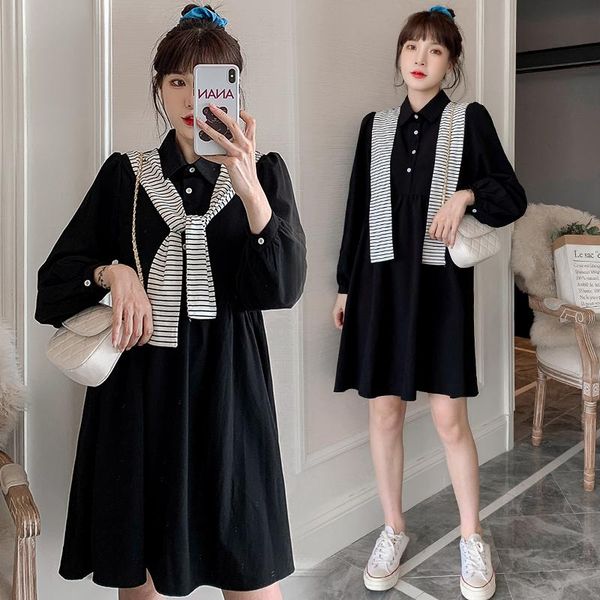 maternity dresses 7593# dress turn down collar spring autumn cotton long sleeves loose stylish pregnant women mom, White
maternity dresses 7593# dress turn down collar spring autumn cotton long sleeves loose stylish pregnant women mom, White