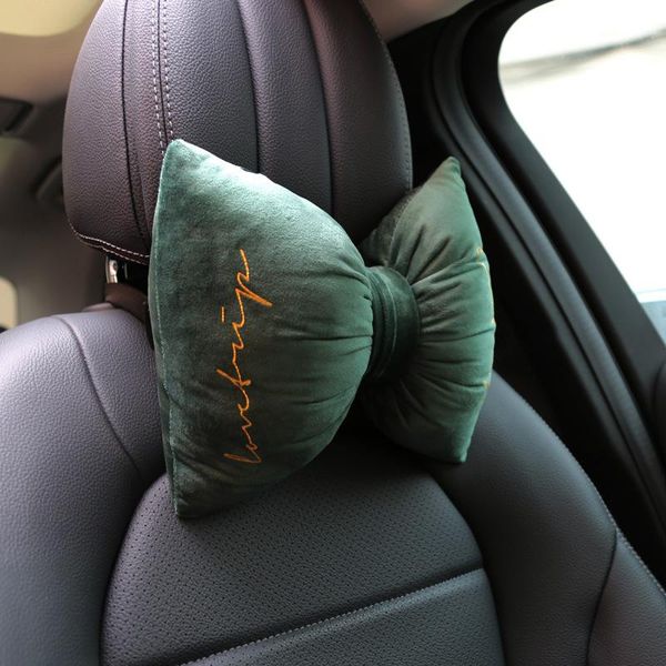 original nordic velvet car headrest pillow neck protection bow gold ink green fashion car headrest customization
original nordic velvet car headrest pillow neck protection bow gold ink green fashion car headrest customization