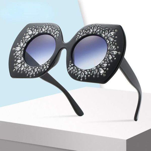 sunglasses women 2021 trendy ladies multilateral irregular personality diamond retro big frame lady, White;black
sunglasses women 2021 trendy ladies multilateral irregular personality diamond retro big frame lady, White;black