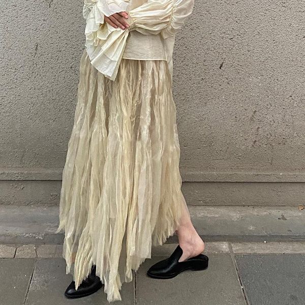 skirts designer pleated skirt women tulle patchwork a-line midi long streetwear fashion, Black
skirts designer pleated skirt women tulle patchwork a-line midi long streetwear fashion, Black
