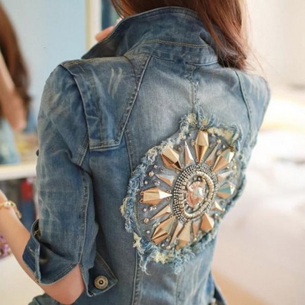 women's jackets women short cowboy coats leisure outwear slim diamonds half sleeve denim blue jacket coat holes jean, Black;brown
women's jackets women short cowboy coats leisure outwear slim diamonds half sleeve denim blue jacket coat holes jean, Black;brown