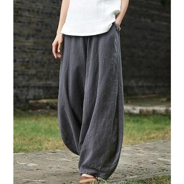 women's pants & capris 2021 spring and autumn cotton leisure for women, Black;white
women's pants & capris 2021 spring and autumn cotton leisure for women, Black;white