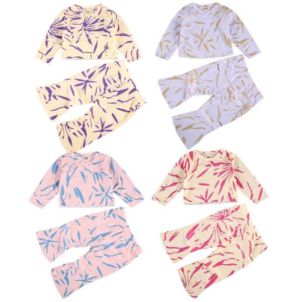 wallarenear babygirl pants sets tie dye printed full length regular sleeve round neck pullover flare pants fashion sets, White
wallarenear babygirl pants sets tie dye printed full length regular sleeve round neck pullover flare pants fashion sets, White