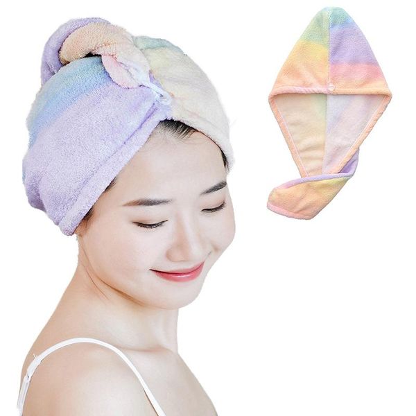 towel microfiber girl's hair drying fast bath wrap hat quick cap solid turban dry household tool
towel microfiber girl's hair drying fast bath wrap hat quick cap solid turban dry household tool