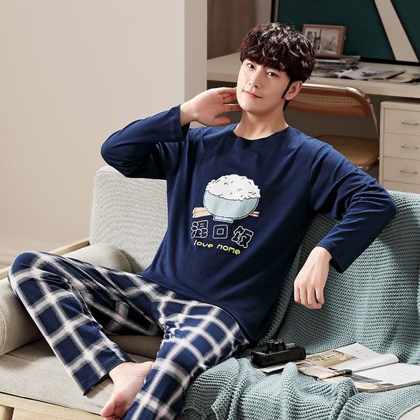 men's sleepwear japanese anime funny pattern men lounge set winter blue cotton long sleeves+plaid pants pajamas warm 2pcs harajuku 4xl, Black;brown
men's sleepwear japanese anime funny pattern men lounge set winter blue cotton long sleeves+plaid pants pajamas warm 2pcs harajuku 4xl, Black;brown