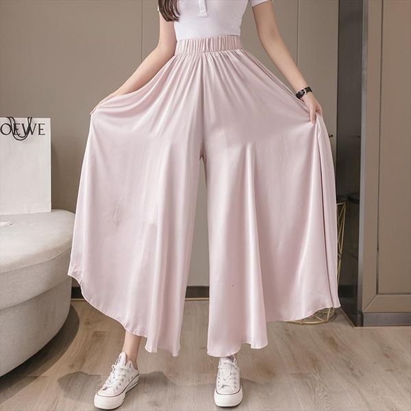 spring summer pink black women pants chiffon wide leg casual high waist skirts elastic korean style loose trouser, Black;white
spring summer pink black women pants chiffon wide leg casual high waist skirts elastic korean style loose trouser, Black;white