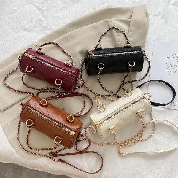 cross body fashion cylinder shaped shoulder messenger handbags for women lattice pattern solid color pu small round crossbody sling bags
cross body fashion cylinder shaped shoulder messenger handbags for women lattice pattern solid color pu small round crossbody sling bags