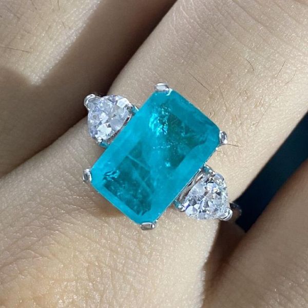 cluster rings sterling silver 925 ring with created lake blue paraiba tourmaline gemstone for women party fine jewelry 2021, Golden;silver
cluster rings sterling silver 925 ring with created lake blue paraiba tourmaline gemstone for women party fine jewelry 2021, Golden;silver