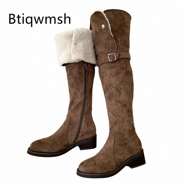 2019 winter fur over the knee boots women round toe real leather belt buckle low heel boots ladies fashion wool long snow y3hd#, Black
2019 winter fur over the knee boots women round toe real leather belt buckle low heel boots ladies fashion wool long snow y3hd#, Black
