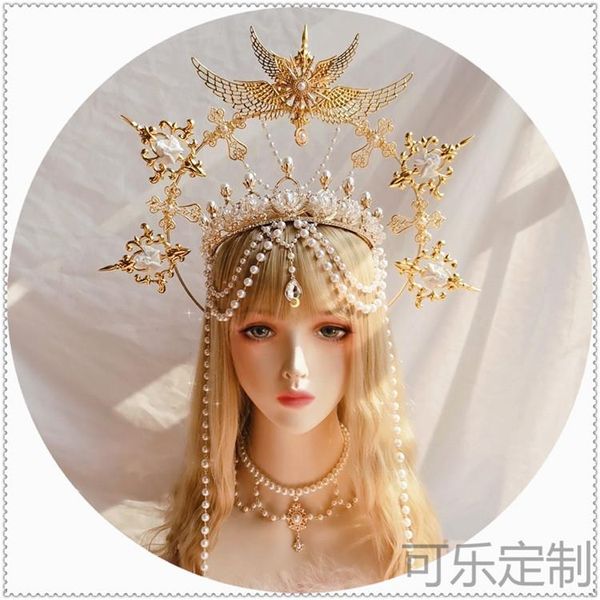 other event & party supplies lolita bride pearl wings pope halo virgin gorgeous chain hair crown accessories cosplay girl dark halloween hea
other event & party supplies lolita bride pearl wings pope halo virgin gorgeous chain hair crown accessories cosplay girl dark halloween hea