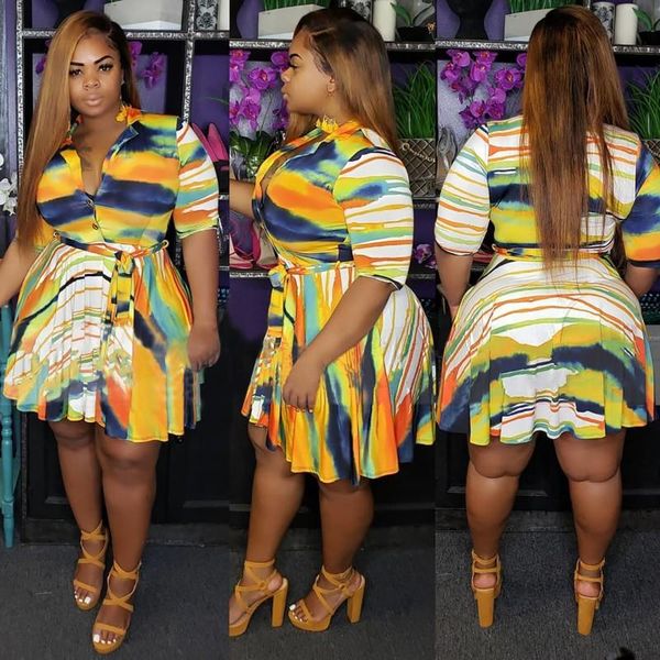 party dresses retro shirt dress color stripe print half knee skirt women summer 2021 fashion african vestidos xl 4xl, White;black
party dresses retro shirt dress color stripe print half knee skirt women summer 2021 fashion african vestidos xl 4xl, White;black