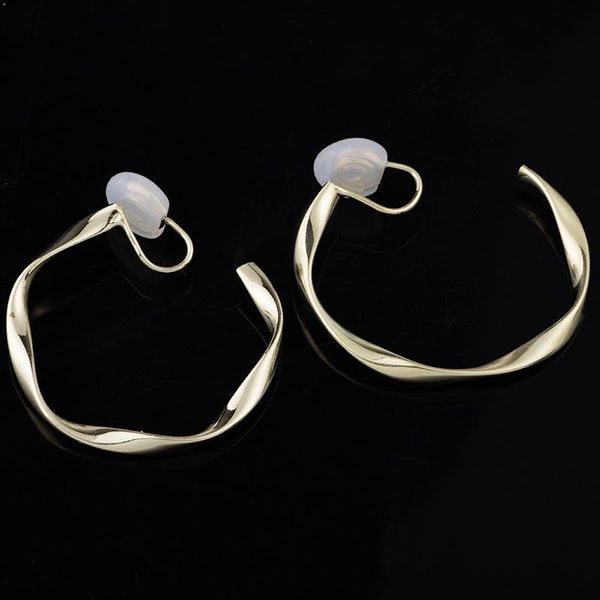 Charms Simple Cold Style Ear Clip Without Pierced Round Ring Earrings Spiral Silver Needle For Women, Bronze;silver
Charms Simple Cold Style Ear Clip Without Pierced Round Ring Earrings Spiral Silver Needle For Women, Bronze;silver