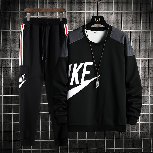 men's autumn suit 2021 new youth round neck sweater long sve leisure sports suit men's wear, Gray
men's autumn suit 2021 new youth round neck sweater long sve leisure sports suit men's wear, Gray
