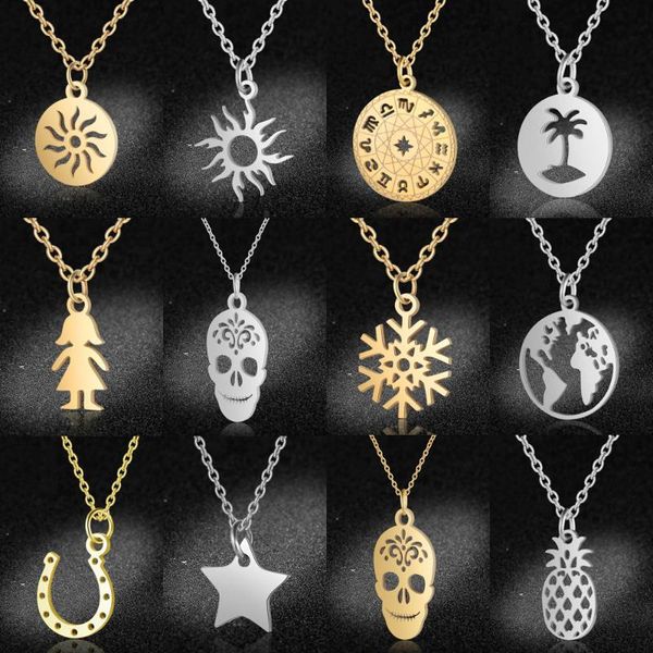 chains vni and mia 100% stainless steel snowflake sun pendant necklace for women wholesale fashion sugar skull jewelry drop, Silver
chains vni and mia 100% stainless steel snowflake sun pendant necklace for women wholesale fashion sugar skull jewelry drop, Silver