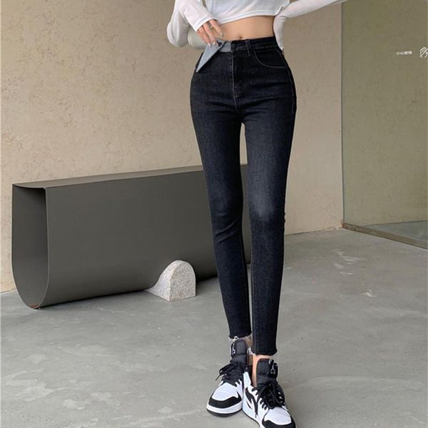 women's jeans real s autumn 2021 fashion design sense retro high-waisted nine-point, Blue
women's jeans real s autumn 2021 fashion design sense retro high-waisted nine-point, Blue