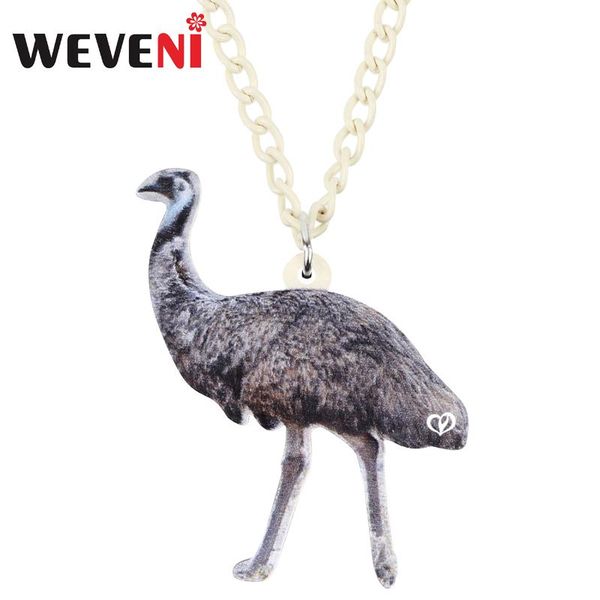 pendant necklaces weveni acrylic gray australian ostrich necklace collar choker fashion jewelry for women girls gift charms decoration, Silver
pendant necklaces weveni acrylic gray australian ostrich necklace collar choker fashion jewelry for women girls gift charms decoration, Silver