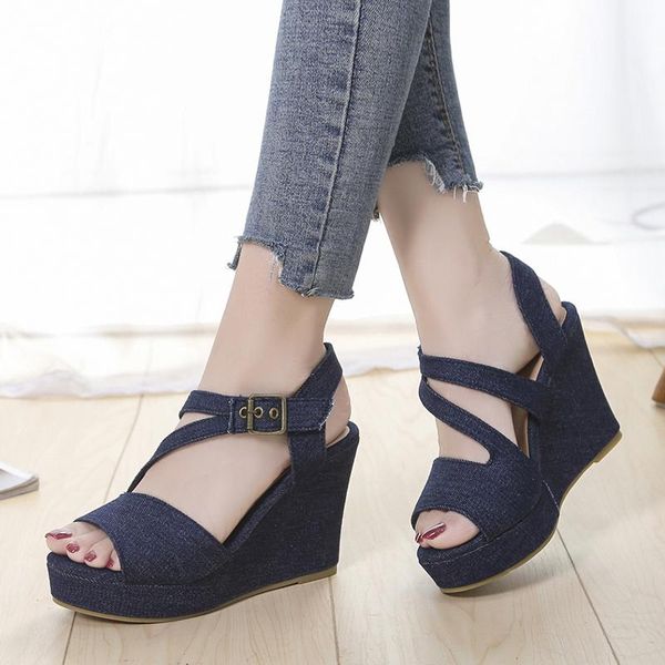 sandals rimocy 2021 summer women cowboy wedges platform shoes super high heels peep toe gladiator sandalias mujer plus size 43, Black
sandals rimocy 2021 summer women cowboy wedges platform shoes super high heels peep toe gladiator sandalias mujer plus size 43, Black