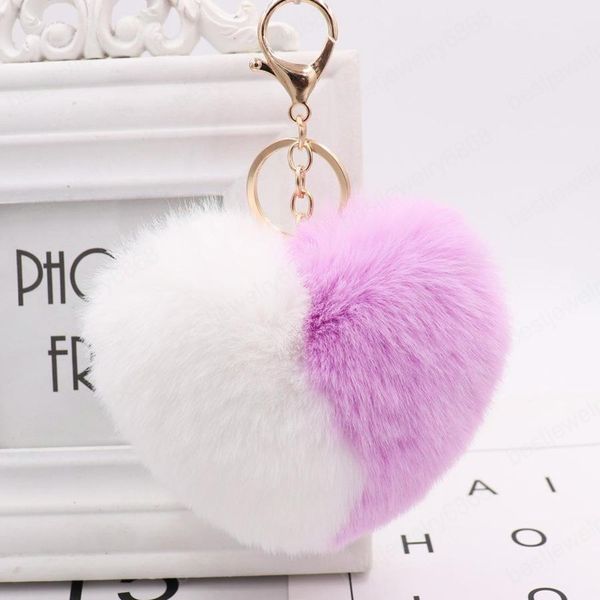 luxury heart ball pendant pu leather animal plush keychain rings rabbit fur women's bag car pendant, Slivery;golden
luxury heart ball pendant pu leather animal plush keychain rings rabbit fur women's bag car pendant, Slivery;golden