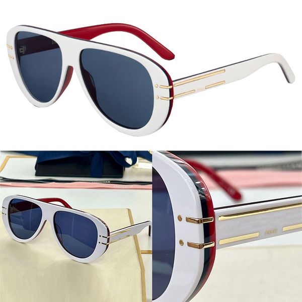 signature a2u sunglasses men or women fashion classic white blue red acetate frame metal line design lens letters vacation uv protection wit, White;black
signature a2u sunglasses men or women fashion classic white blue red acetate frame metal line design lens letters vacation uv protection wit, White;black