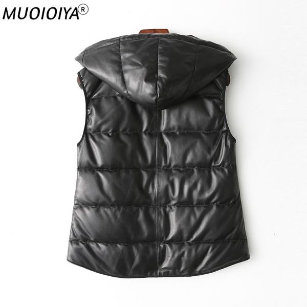 women's leather & faux genuine jacket vest women 100% sheepskin coat 2021 autumn winter hooded korean down jackets 4xl my, Black
women's leather & faux genuine jacket vest women 100% sheepskin coat 2021 autumn winter hooded korean down jackets 4xl my, Black