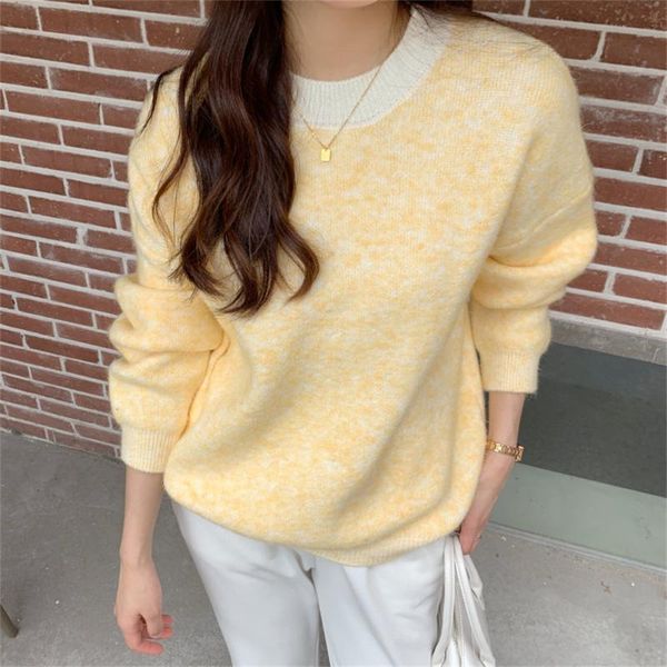 women's sweaters hzirip loose chic knitted women outwear pullover femme 2021 ol stylish warm slim autumn gentle streetwear jumpers, White;black
women's sweaters hzirip loose chic knitted women outwear pullover femme 2021 ol stylish warm slim autumn gentle streetwear jumpers, White;black