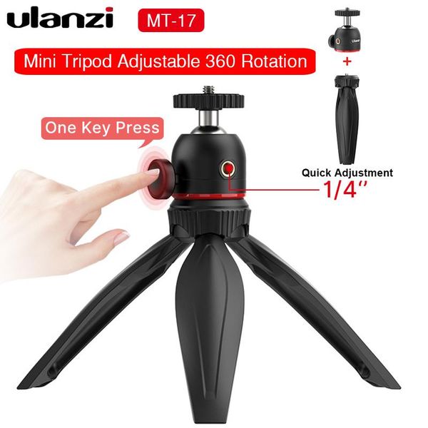ulanzi mt-17 mini tripod ballhead 1/4'' tablet tripod adjustable detachable 360 rotation ballhead smartphone vlog 9
ulanzi mt-17 mini tripod ballhead 1/4'' tablet tripod adjustable detachable 360 rotation ballhead smartphone vlog 9