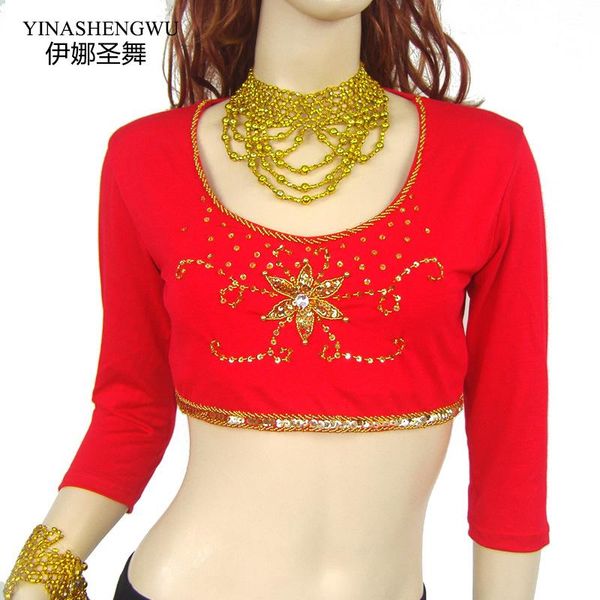 mid-length sleeve belly dance costum for women belly dance set oriental costumes, Black;red
mid-length sleeve belly dance costum for women belly dance set oriental costumes, Black;red