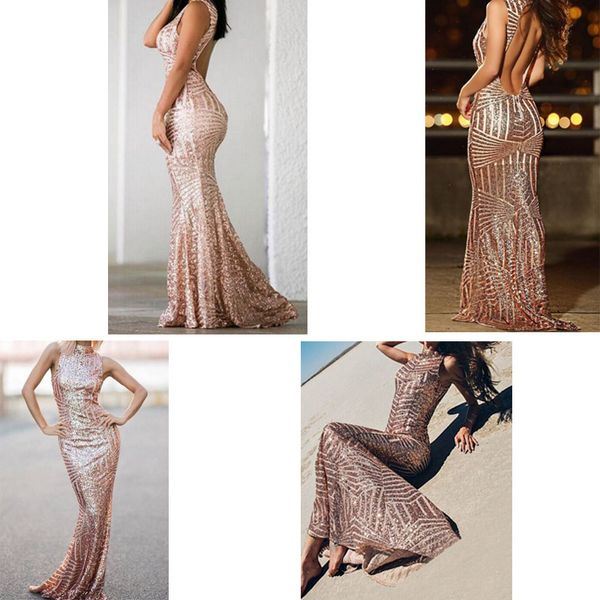 Elegant Sweep Train Mermaid Prom Dress 2021 Sexy Backless Full Golden Sequined Evening Party Dress
Elegant Sweep Train Mermaid Prom Dress 2021 Sexy Backless Full Golden Sequined Evening Party Dress