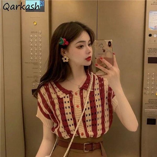 women's t-shirt hollow out t-shirts women summer striped retro harajuku y2k ladies leisure all-match simple trendy design basic ins, White
women's t-shirt hollow out t-shirts women summer striped retro harajuku y2k ladies leisure all-match simple trendy design basic ins, White