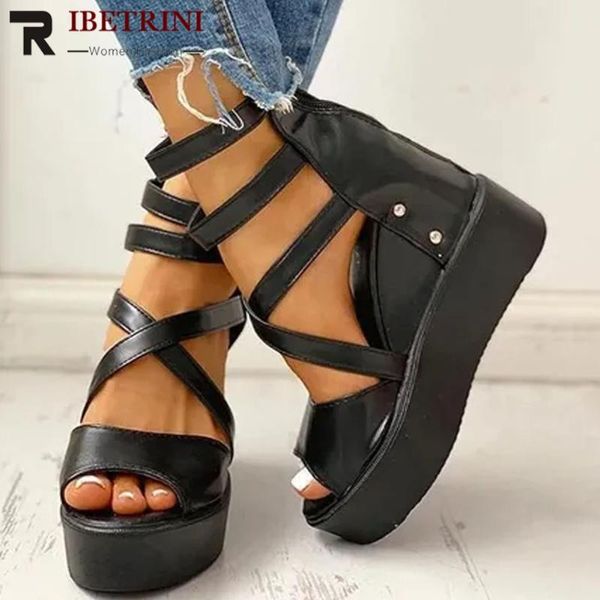 sandals ribetrini ins women punk summer shoes open toe buckle zipper rivet casual solid chunky, Black
sandals ribetrini ins women punk summer shoes open toe buckle zipper rivet casual solid chunky, Black