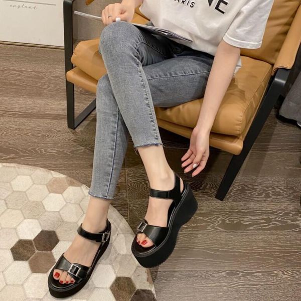 platform shoes women's sandals summer shoes buckle slides casual sandals women's sports summer sandalia mujer beach, Black
platform shoes women's sandals summer shoes buckle slides casual sandals women's sports summer sandalia mujer beach, Black