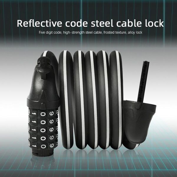 bike locks lock 5 digit code combination bicycle reflective security equipment mtb anti-theft ring
bike locks lock 5 digit code combination bicycle reflective security equipment mtb anti-theft ring