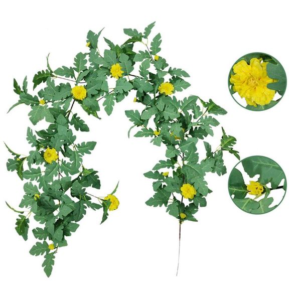 1pc 170cm artificial marguerite flower vine simulation plant home wall hanging plant decoration for living room party decor
1pc 170cm artificial marguerite flower vine simulation plant home wall hanging plant decoration for living room party decor