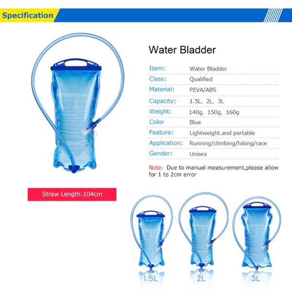 water bladder safe and hygienic environmentally reservoir hydration pack 1.5l 2l 3l leak-proof storage bpa running bag
water bladder safe and hygienic environmentally reservoir hydration pack 1.5l 2l 3l leak-proof storage bpa running bag