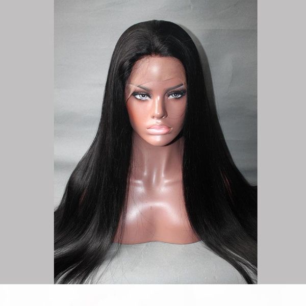 100% indain human hair full lace wig front lace hair wig #1 jet black 8"-28" silk straight, Black;brown
100% indain human hair full lace wig front lace hair wig #1 jet black 8"-28" silk straight, Black;brown
