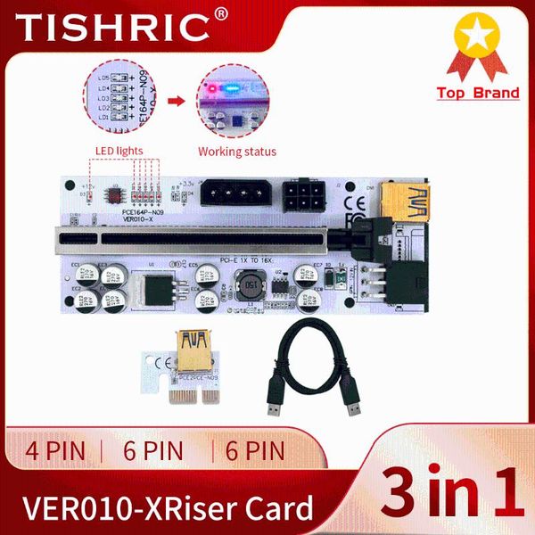 computer cables & connectors tishric 1 to 10pcs riser 010 010x pcie pci express x16 pci-e 1x 16x adapter 6pin gpu miner mining for video car
computer cables & connectors tishric 1 to 10pcs riser 010 010x pcie pci express x16 pci-e 1x 16x adapter 6pin gpu miner mining for video car
