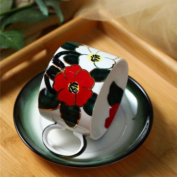 mugs hand-painted underglaze camellia cup and saucer ceramic coffee afternoon tea personality creativity
mugs hand-painted underglaze camellia cup and saucer ceramic coffee afternoon tea personality creativity