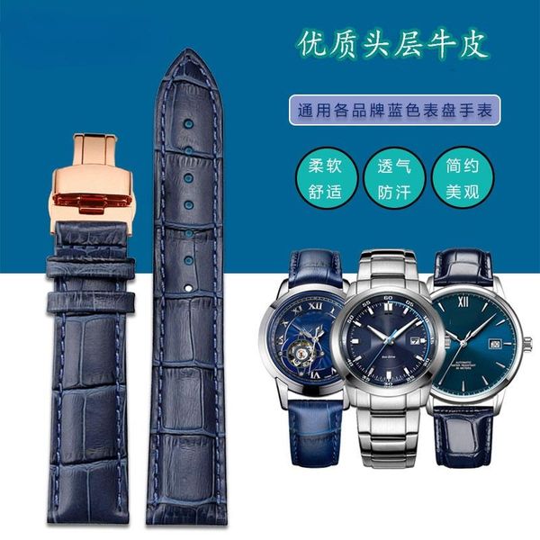 watch bands blue band men's genuine leather watchband for rossini angel butterfly clasp strap women 20 22mm, Black;brown
watch bands blue band men's genuine leather watchband for rossini angel butterfly clasp strap women 20 22mm, Black;brown