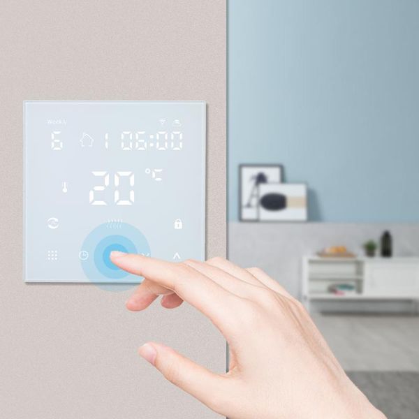smart home control wifi thermostat touch/app programmable digital temperature controller for electric heating water boiler
smart home control wifi thermostat touch/app programmable digital temperature controller for electric heating water boiler