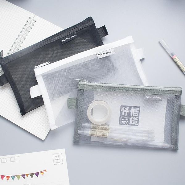 pencil cases simple transparent mesh case office student nylon kalem kutusu school supplies pen box astuccio scuola
pencil cases simple transparent mesh case office student nylon kalem kutusu school supplies pen box astuccio scuola