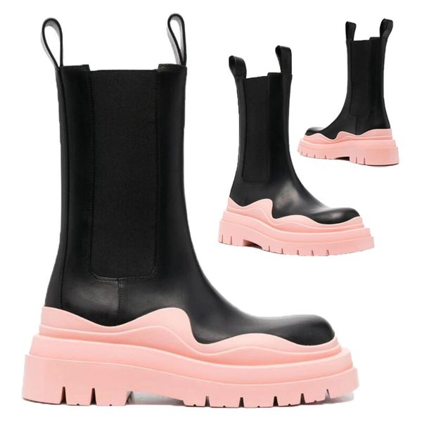 aaa++ black light pink soles bottega boot tire rubber-trimmed leather chelsea booties men platform chunky shoes lady knight high-boots women
aaa++ black light pink soles bottega boot tire rubber-trimmed leather chelsea booties men platform chunky shoes lady knight high-boots women