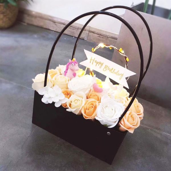 flowers carry bag rectangular flower box with handle waterproof pvc bouquet florist rose party wedding decoration boxes
flowers carry bag rectangular flower box with handle waterproof pvc bouquet florist rose party wedding decoration boxes