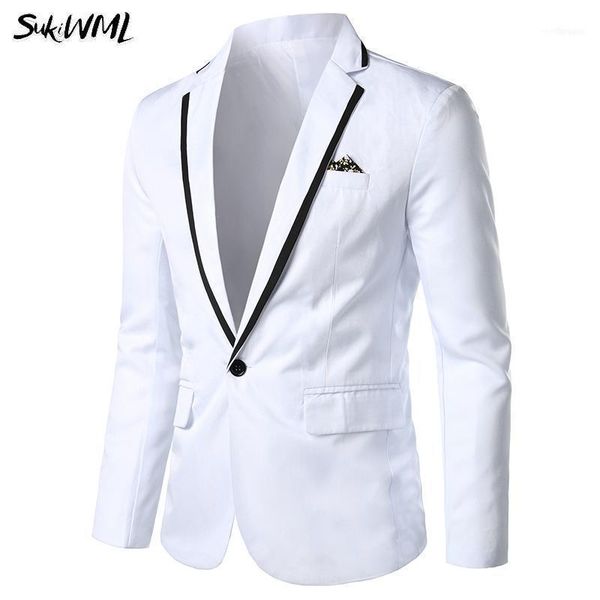 men's suits & blazers sukiwml 5xl men blazer white 2021 single button casacas para hombre solid color masculino casual suit jackets1, White;black
men's suits & blazers sukiwml 5xl men blazer white 2021 single button casacas para hombre solid color masculino casual suit jackets1, White;black