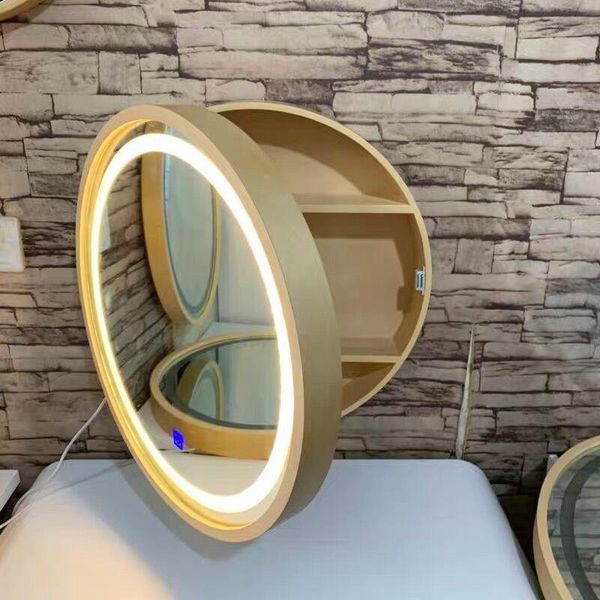 mirrors solid wood gold wall hanging clamshell led bathroom mirror cosmetic storage box black toilet vanity with lam
mirrors solid wood gold wall hanging clamshell led bathroom mirror cosmetic storage box black toilet vanity with lam