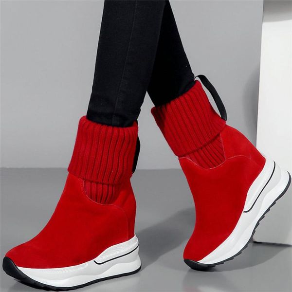 dress shoes high trainers women genuine leather wedges heel platform pumps female round toe fashion sneakers casual, Black
dress shoes high trainers women genuine leather wedges heel platform pumps female round toe fashion sneakers casual, Black
