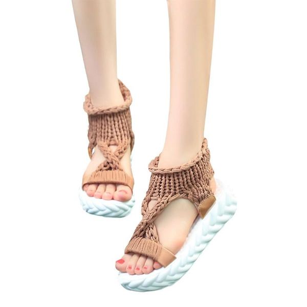 sandals women summer woven knitted elastic hollow out mesh open toe wedges platform thick bottom shoes slip-on stretch outdoor s, Black
sandals women summer woven knitted elastic hollow out mesh open toe wedges platform thick bottom shoes slip-on stretch outdoor s, Black