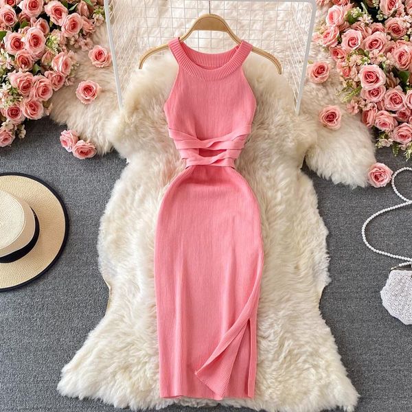 casual dresses autumn pink halter off shoulder dress women celebrity thin split elastic knit sleeveless vest for, Black;gray
casual dresses autumn pink halter off shoulder dress women celebrity thin split elastic knit sleeveless vest for, Black;gray